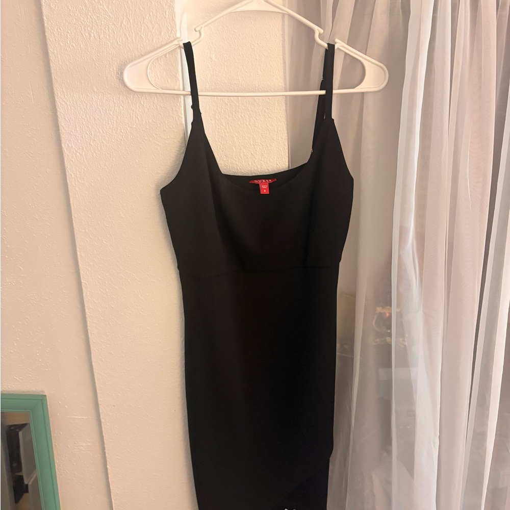 Guess Black Asymmetrical Dress